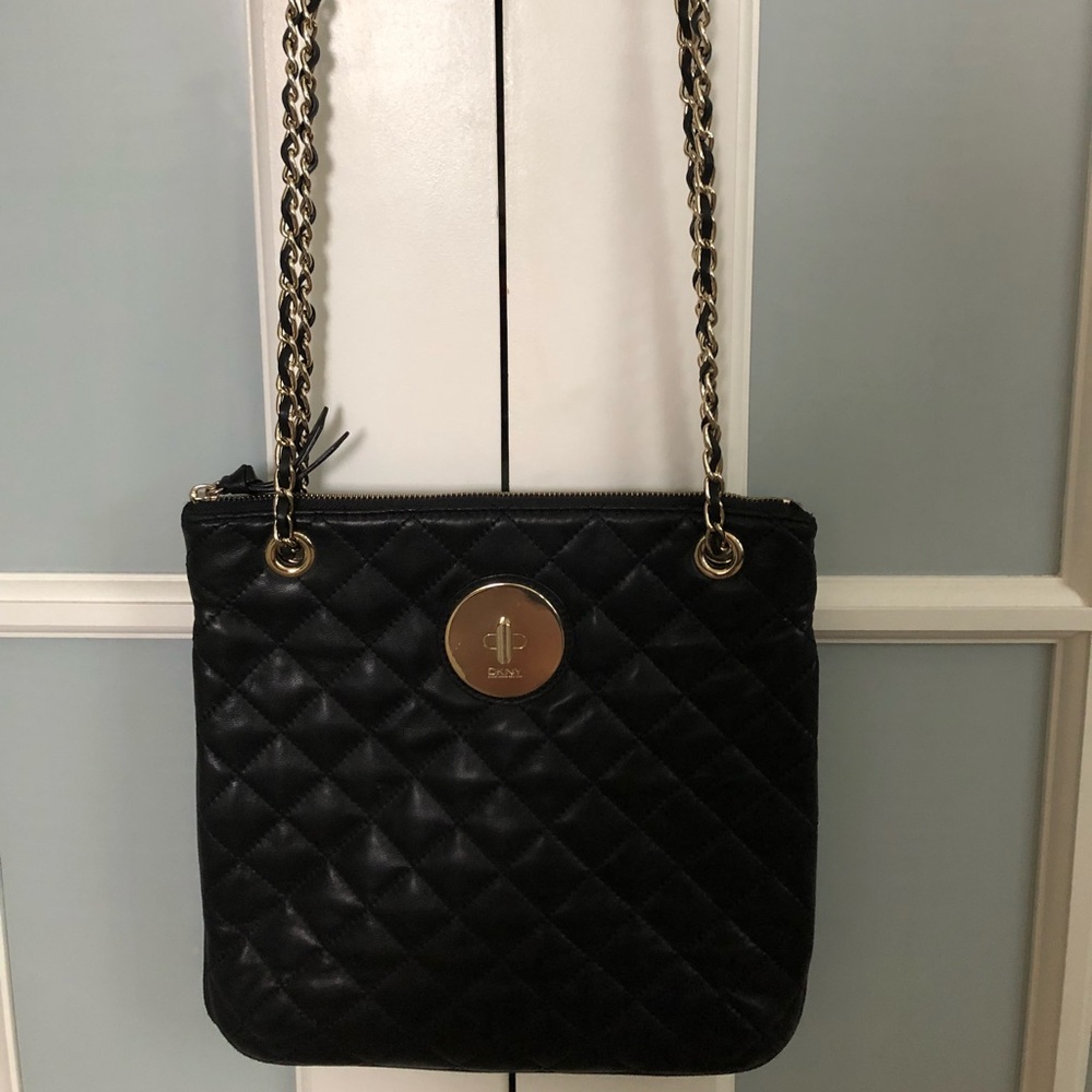 DKNY Quilted Leather Mini Tote